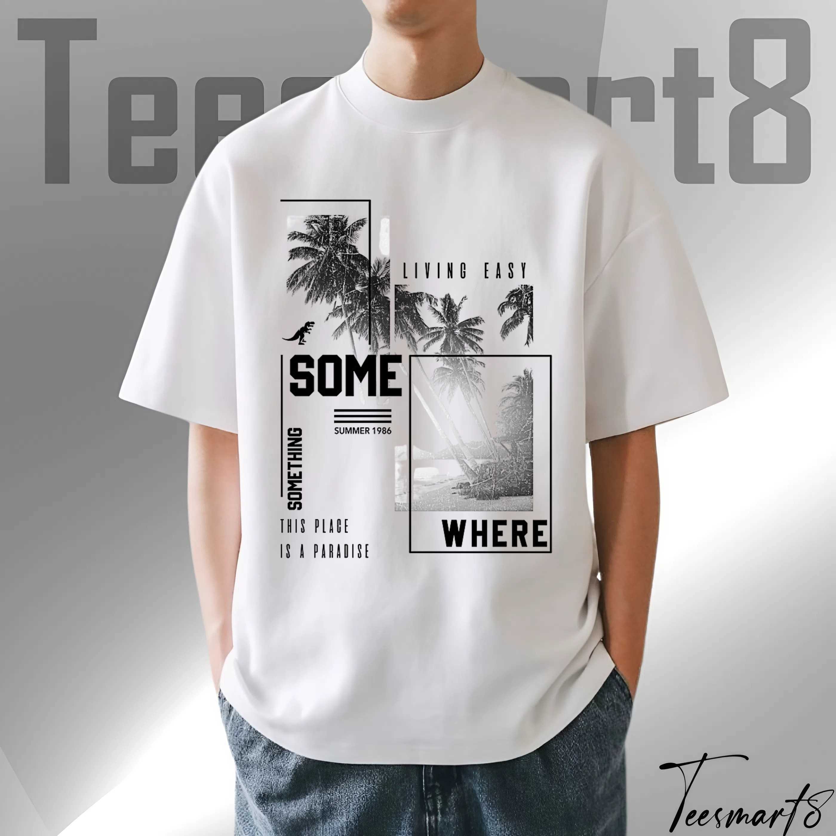 Somewhere Summer Graphic Tee – Casual Beach Vibes Shirt